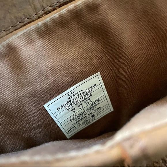 Merrell Haven Pull On Boots Slouchy Boho Bohemian Leather Suede Oak Brown - Picture 9 of 9